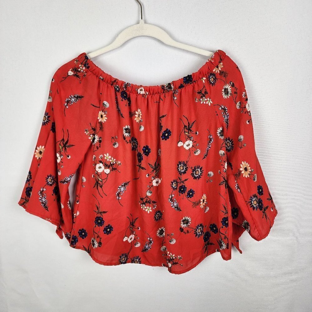 Papermoon‎ Off The Shoulder Flowy Floral Top XSP
